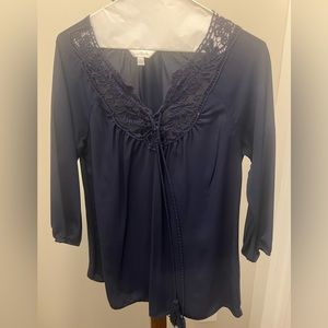Charming Charlie blouse with tassels